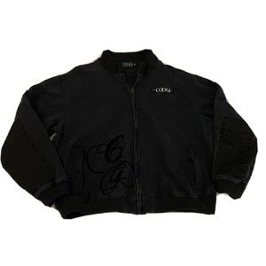 Coogi Mens 2xl Full Zip Jacket xxl Black logos graphics sweatshirt